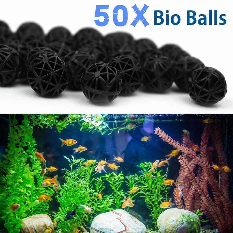 Aquarium Marine Tank - 50Pcs 16mm Aquarium Bio Filter Balls
