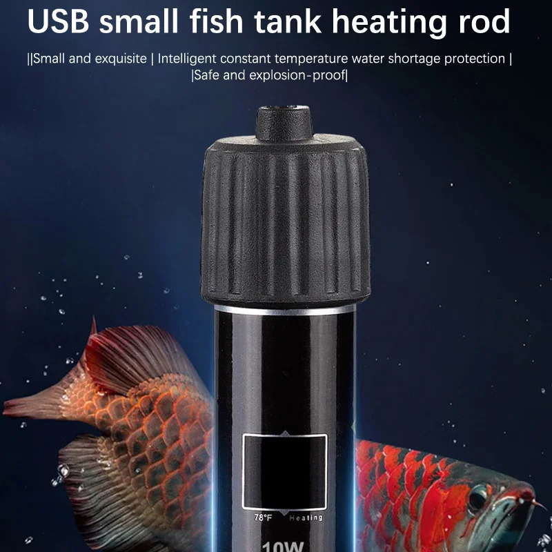 Marine Aquarium Heater - USB Mini Aquarium Heating Rod, 26°C