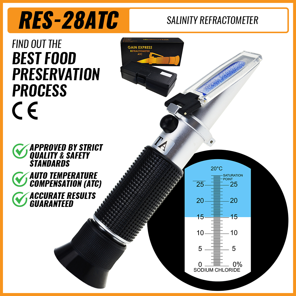 Marine Aquarium Refractometer - Traditional Salinity Optical Refractometer Salt Brine