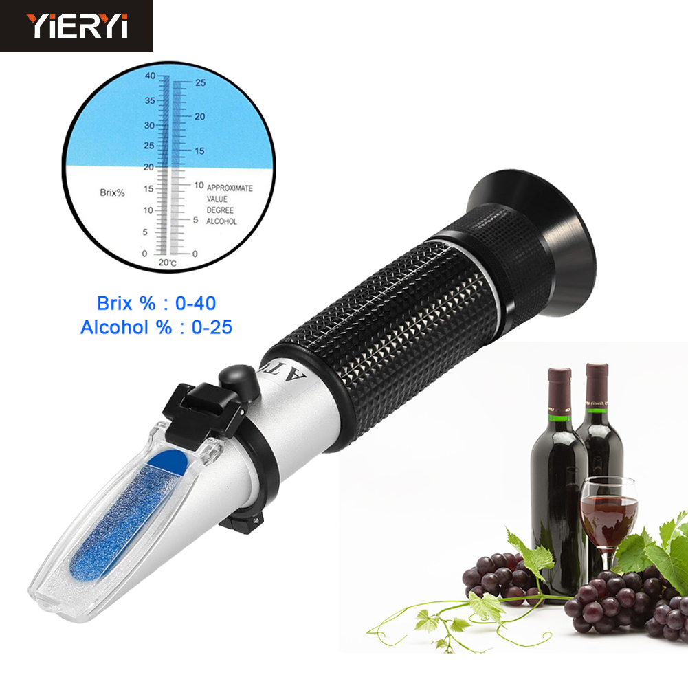 0-40% Brix 0-25% Alcohol Grape - đánh giá và giá Marine Aquarium Refractometer