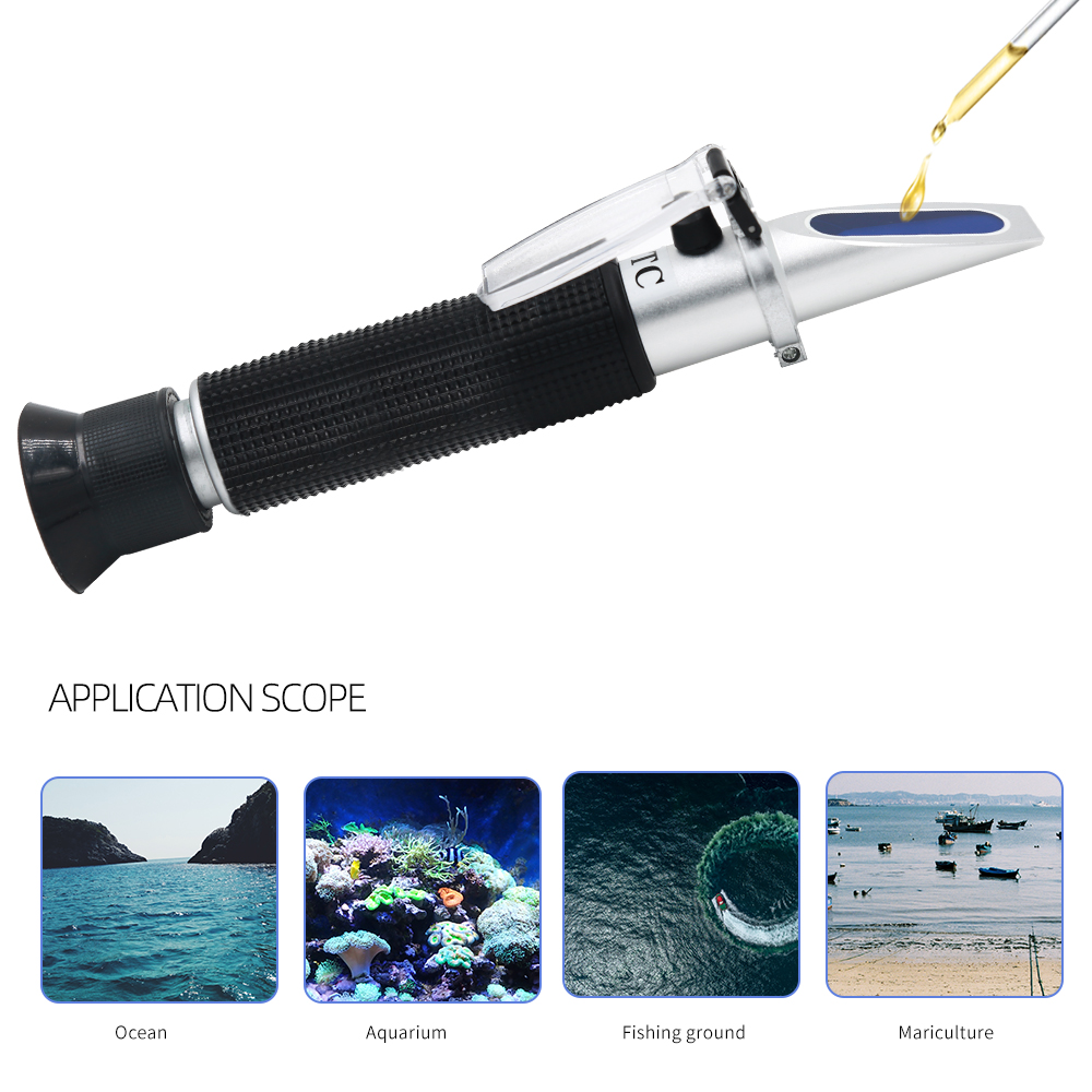 3 in 1 Handheld 0-10% Salinity - đánh giá và giá Marine Aquarium Refractometer
