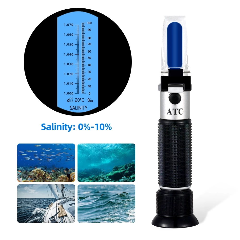 Độ MặN Khúc Xạ 0-10% 1.000-1.0 - đánh giá và giá Marine Aquarium Refractometer