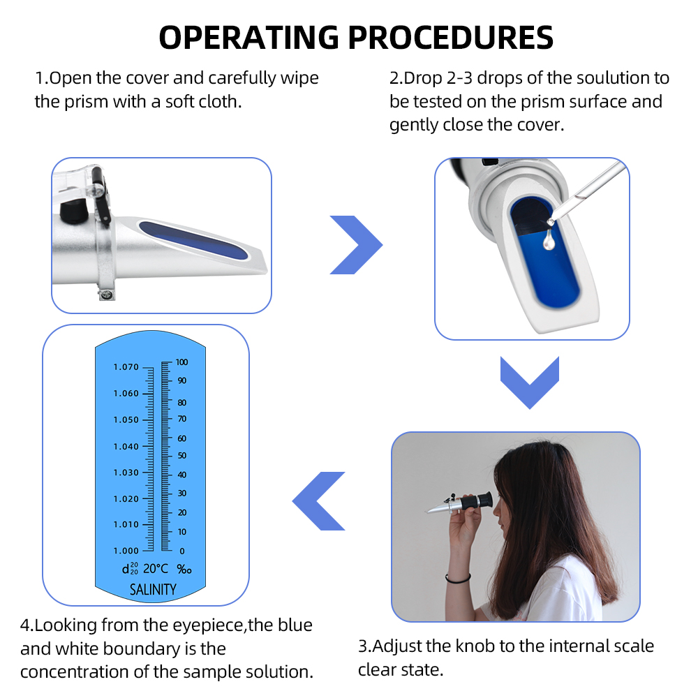 Độ MặN Khúc Xạ 0-10% 1.000-1.0 - đánh giá và giá Marine Aquarium Refractometer