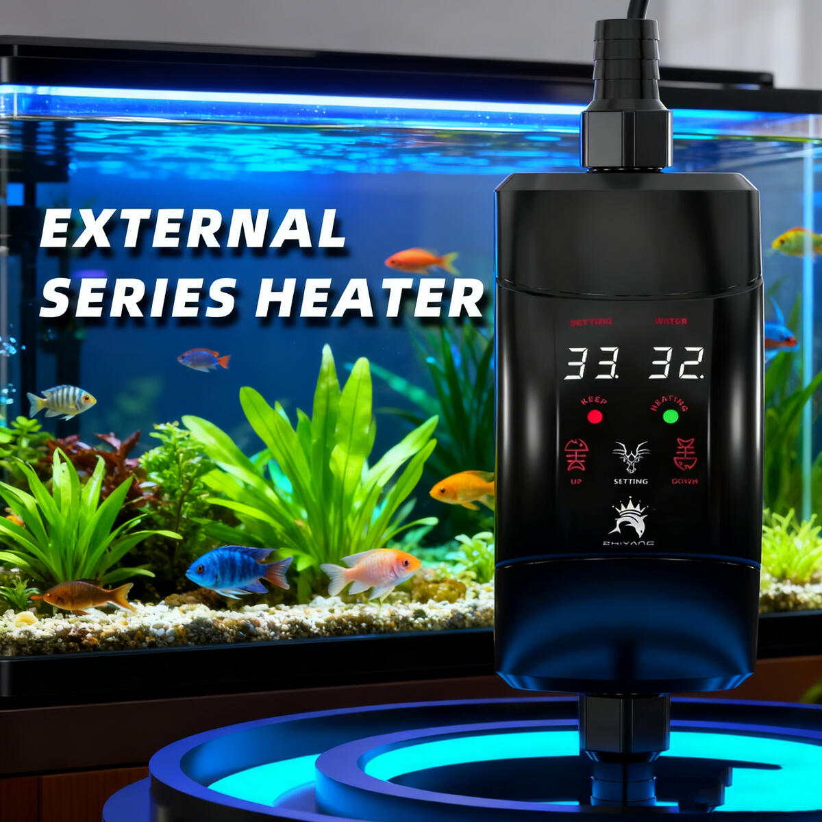 External Aquarium Heating Rod  - đánh giá và giá Marine Aquarium Heater