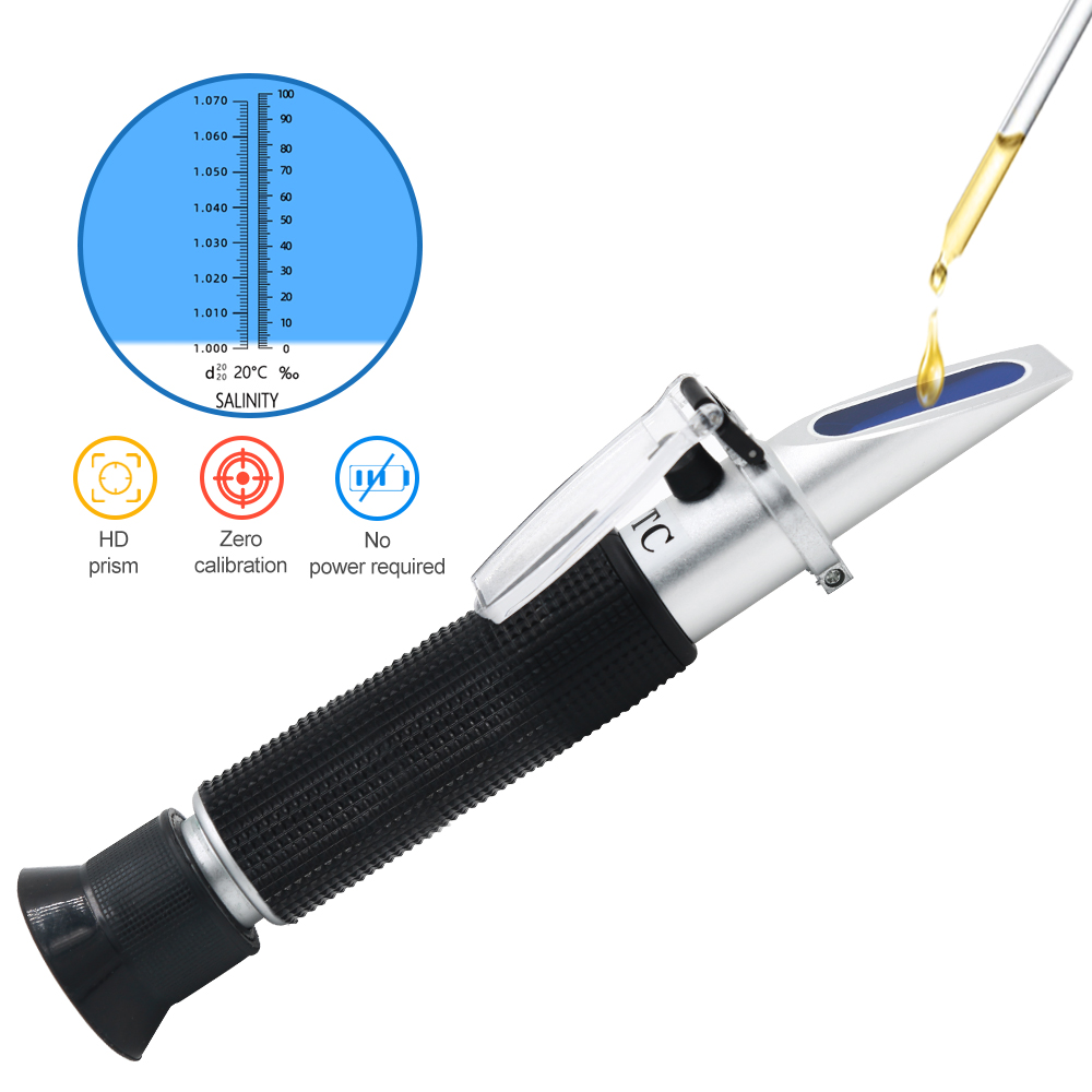 Handheld Salinity Refractomete - đánh giá và giá Marine Aquarium Refractometer