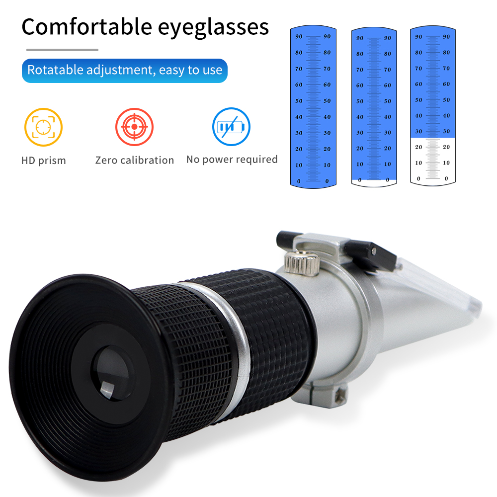 0-90% Handheld Brix Refractome - đánh giá và giá Marine Aquarium Refractometer